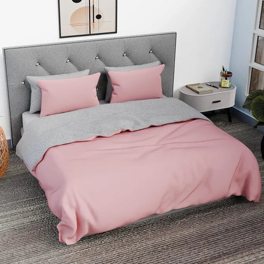Lovstro 100% Cotton 4-Piece Duvet Cover Set, Certified toxin-free, King Size, Soft, Quality Bedding Sheets, 1 Duvet Cover With Zipper, 1 Fitted Sheet, 2 Pillowcases